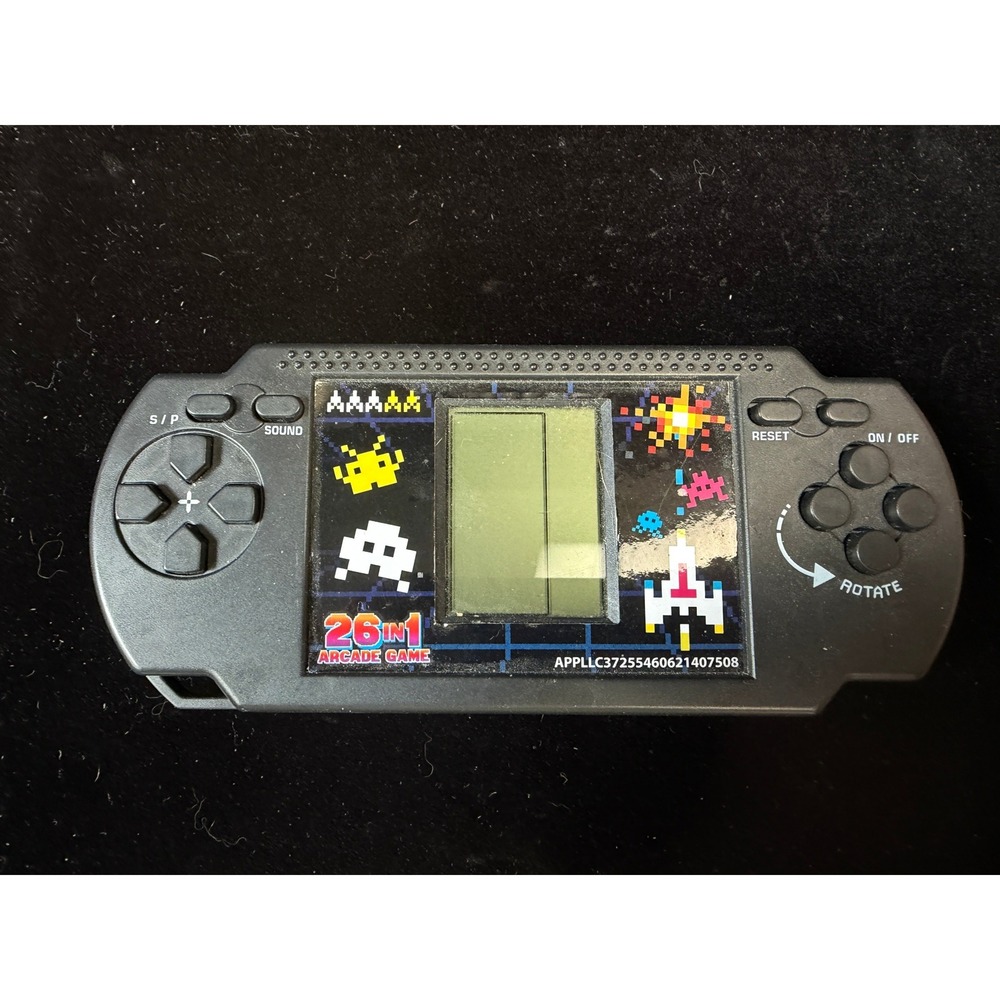 26 in 1 Arcade Game Handheld LCD Electronic Retro Portable Console Black APPLLC